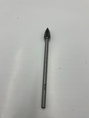 1/2 X 6in OAL POINTED TREE SOLID CARBIDE DOUBLE CUT BURR CB-SG-5-L6-D