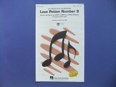 love potion number 9 noten für chor arranged by mac huff the searchers TBB Neu  