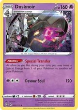Dusknoir - 062/172 Stelle Brillanti Holo Rara Carta Pokemon TCG quasi nuova