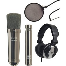 CAD GXL2200BPSP Black Pearl Chrome Finish Cardioid Mic Studio Pack