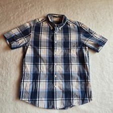 Eddie Bauer Shirt Legend Wash Classic Fit Men's Plaid Button Down Size Medium