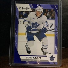 2023-24 O-Pee-Chee Blue Border Base Card David Kampf Toronto Maple Leafs (SP)