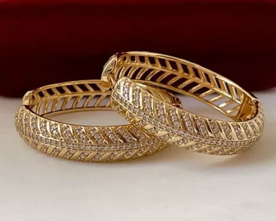 Women's Huggie Hoop Earrings Lab-Created 2.00Ct Diamond 14K Yellow Gold Plated