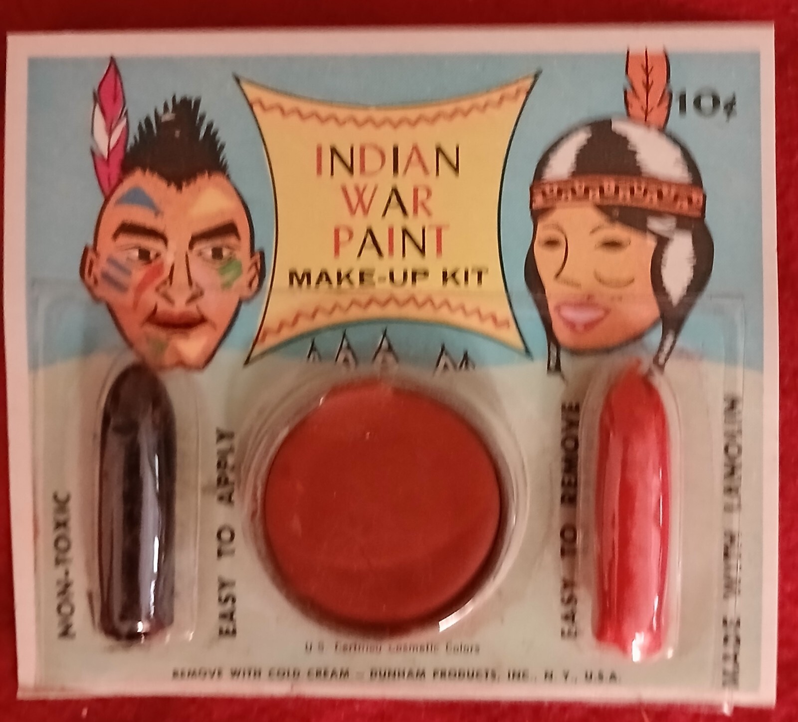 Rare 1960 AMERICAN INDIAN WAR PAINT MakeUp Durham … Gem