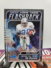 2020 Panini Absolute Football Fantasy Flashback Barry Sanders Insert Card