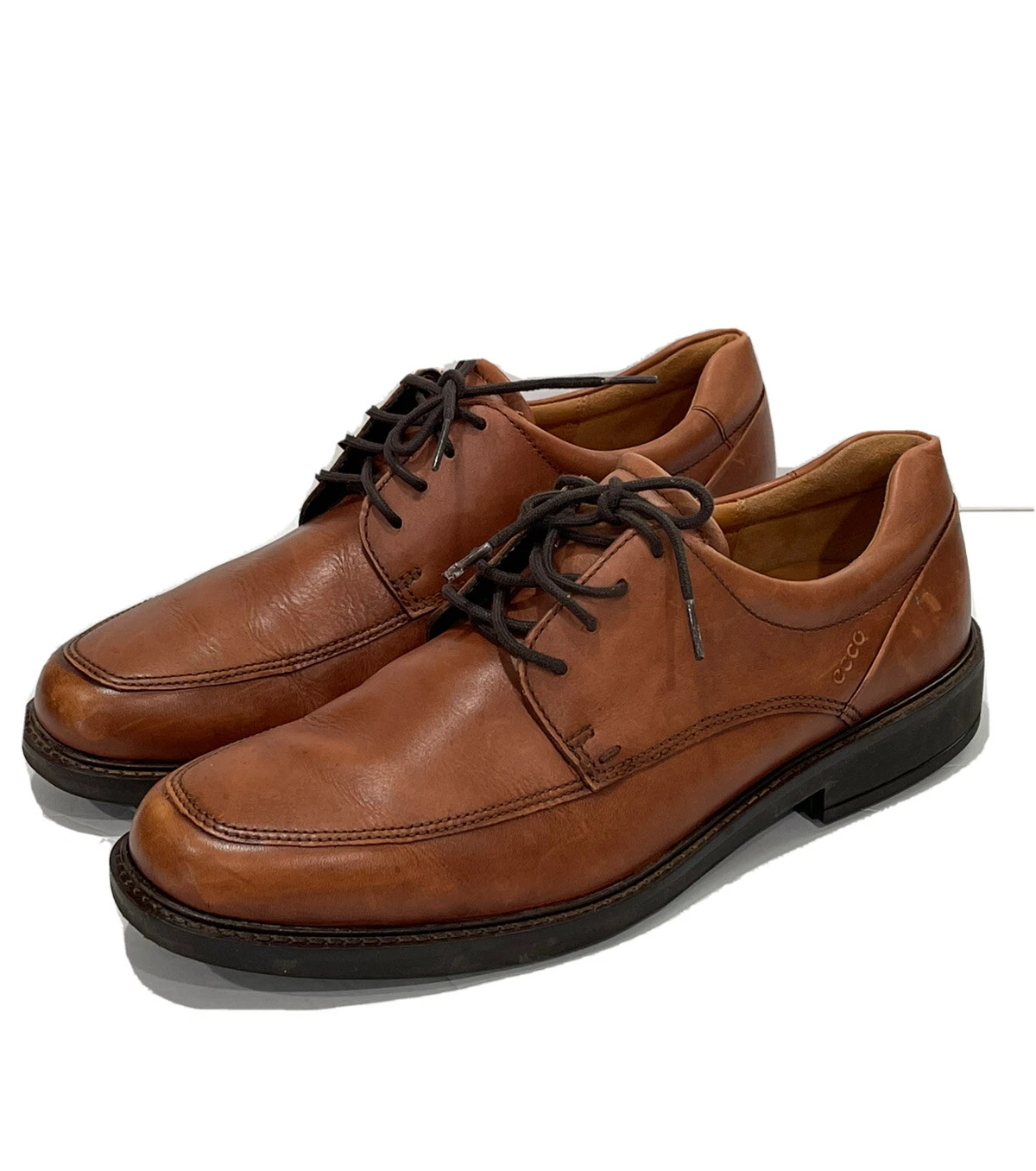 Scarpe da uomo ECCO Holton marrone ambra in pelle oxfords taglia 45