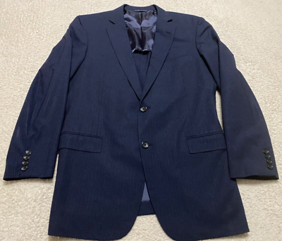 Brooks Brothers 紺ブレ Fitzgerald Brooks Brothers Mens sz 41 Blazer Blue Striped Fitzgerald Brooks