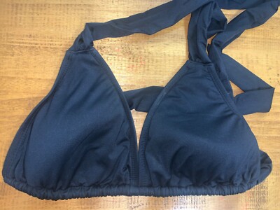 Mossimo Bikini Black Top Boho Beach Sexy Halter Women's Swim Bathing Suit  Dd | eBay