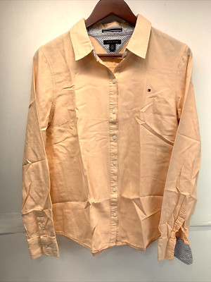 Tommy Hilfiger Mens Large Pink Button Down Long Sleeve Shirt
