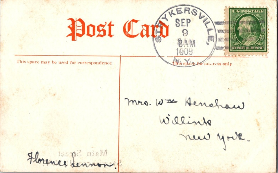 Main Street Strykersville NY Postcard New York Posted 1909 eBay