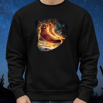 Ice Skating Flames Sweatshirt Cosy and Perfect for Any Occasion S to 4XL