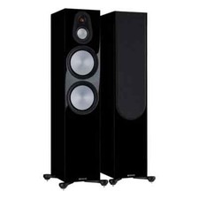 MONITOR AUDIO SILVER 500 7G BLACK GLOSS COPPIA DIFFUSORI PAVIMENTO NUOVI