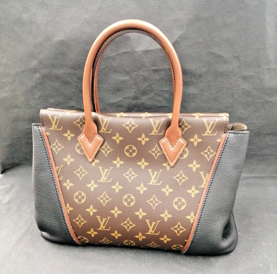 LOUIS VUITTON（LV） Borsa Louis Vuitton Monogram Tote W PM marrone nera tela pelle borsa a mano M40942