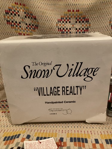 Department Dept 56 Village Realty Original Snow Village #51543 1990 - Picture 12 of 14