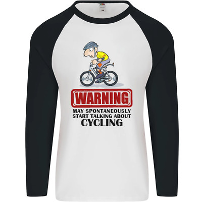 May Start Talking About Cycling Radfahrer Herren L/S Baseball T-Shirt
