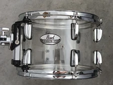 PEARL CRYSTAL BEAT 12" ULTRA CLEAR TOM DRUM  for your set NEAR MINT CONDITION!