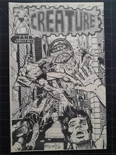 Creature Fanzine 1 VF 1974 Carl Taylor UNDERGROUND COMIX mini-comic Black Comics