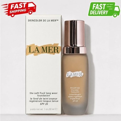 La Mer The Soft Fluid Long Wear Foundation SPF 20 100 Porcelain 30ml New in Box