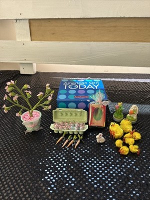 Vintage Hard To Find ~ American Girl Easter Egg Tree Accessories!