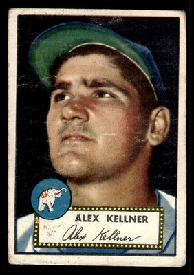 1952 TOPPS ALEX KELLNER 201 GOOD BASEBALL PHILADELPHIA ATHLETICS