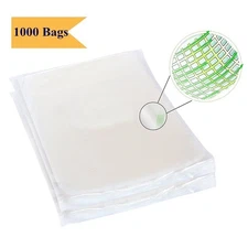 1000 8x12 Quart Vacuum Sealer Embossed Bag Sous Vide Food Saver Commercial Grade