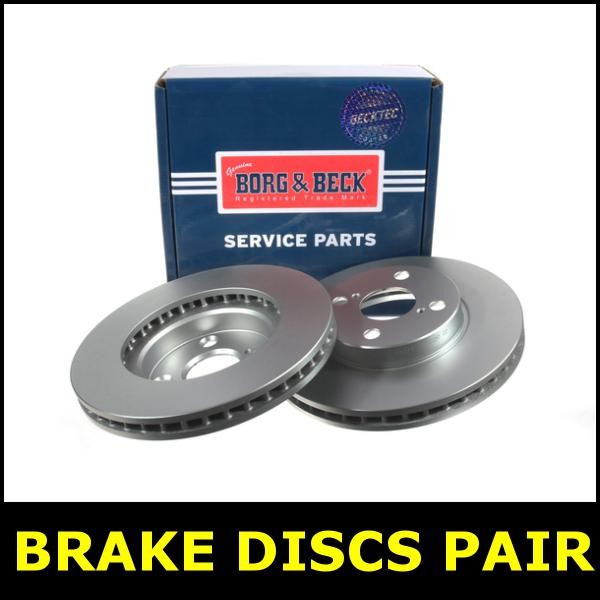 Brake Discs Pair Front Fits TOYOTA COROLLA PRIUS I II III 1.4 1.5 1.6 11DB