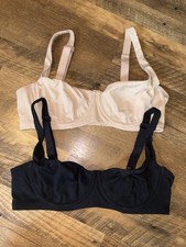 NWOT SheCurve Women s Underwire Balconette Bra Lot Size 36C Black Beige