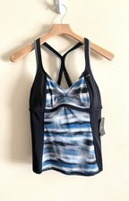 Nike Tankini top sz Large Swim Support Lined NWT RV 52 bathing suit separate