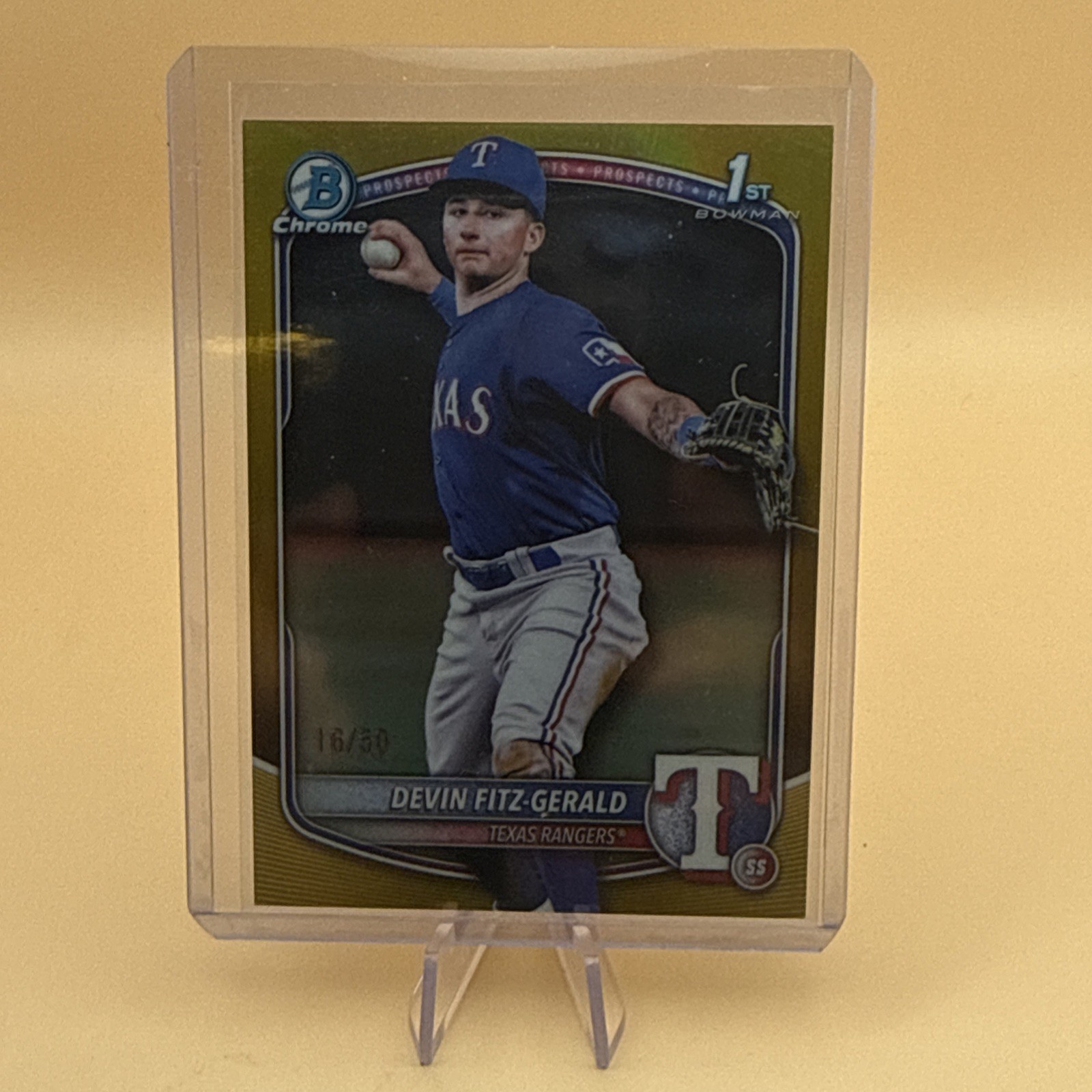 2025 1st Bowman Chrome  Devin Fitz-Gerald True Gold /50