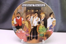 Guy Buffet Tuscan Storefronts Hosteria Toscana 10 7/8" Dinner Plate Germany