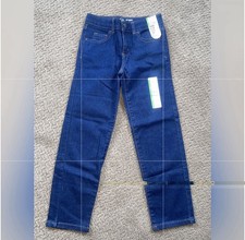 Boy  s Size 7 Straight/Adjust Waist/Stretch Wonder Nation Blue Jeans NWT