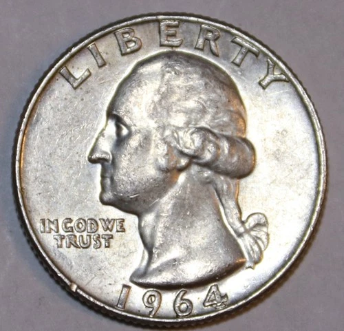 1964-D Washington Quarter - 90% Silver - XF/AU - #0659EA