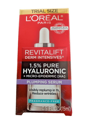 L'oreal Paris Revitalift Derm Intensives Serum Hyaluronic Acid Face Daily 0.5 Oz
