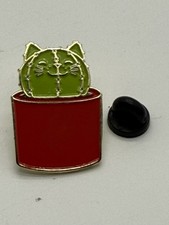 Cactus Cat Hard Enamel Lapel Pin