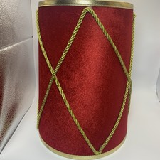 Valerie Christmas Tree Collar Drum Design 24  Diameter Red Drum 11  High