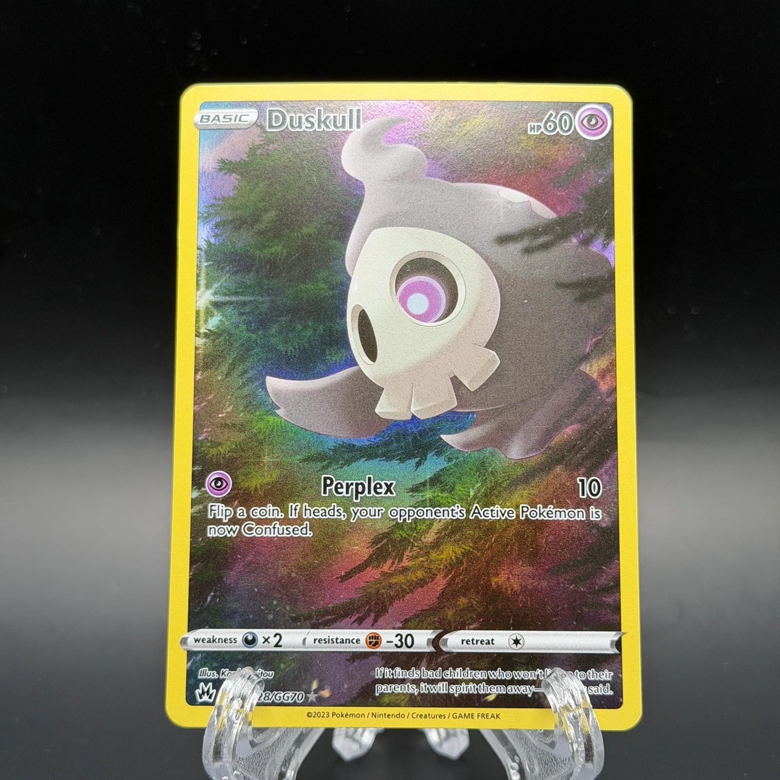 Duskull GG28/GG70 SWSH: Crown Zenith: Galarian Gallery Holo