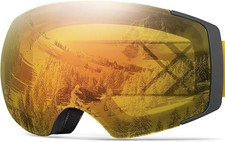 Winter Snow Ski Goggles Unisex Anti Fog Dual Lens UV Protection 3 Layers Foam