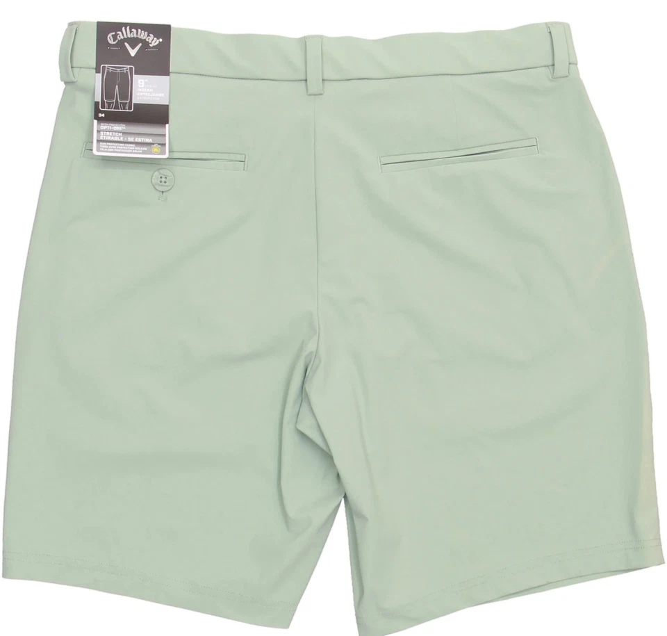 Pantalones Cortos de Golf Callaway Para Hombre 34 Jadeíta Opti-Seco Elastizados Golf Atléticos Foto 3 de 4