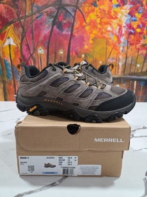 Merrell Moab 3 Low Walnut Size 10.5 Men's Hiking Boots Adventure Trail J035893