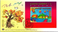 US FDC 1997 Earth Summit + 5 / Oceans - UN New York - J28155