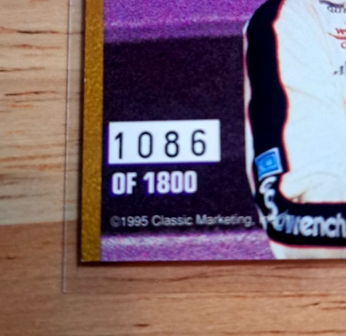 Dale Earnhardt /1800💥👀- 1995 Classic Images Driven - Refractor - Nascar - Image 4 of 4