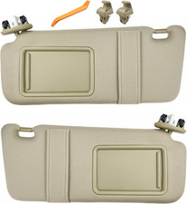Pair of Left and Right Sun Visors with Clips for Toyota Camry 2007 2008 2009 201