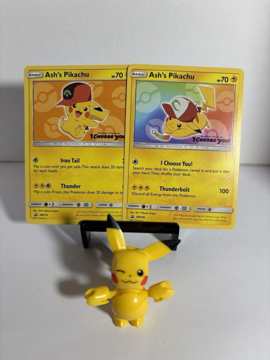 ピカチュウ プロモカード Pikachu de Ash SM108 Ash's Pikachu SM108 Ultra Rare Non Holo Movie Promo Pokemon