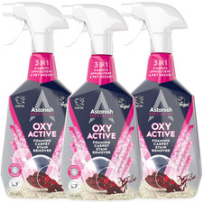 3 x 750ml Astonish Specialist Oxy Carpet Stain Remover – Carpet Cleaner Spray 5.89 per litre