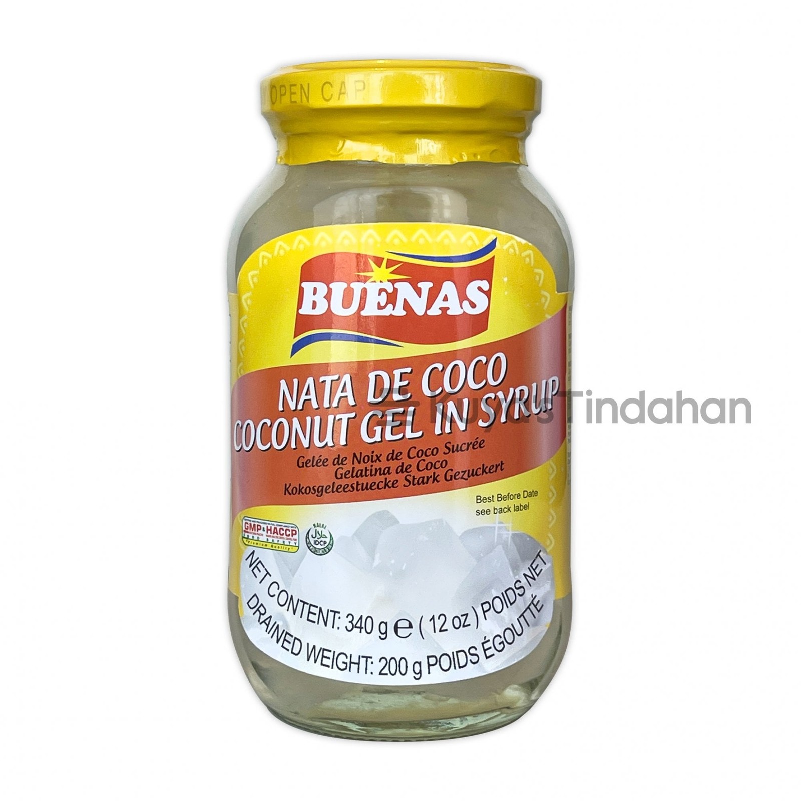 Buenas WHITE Coconut Gel 340g (Nata de Coco)
