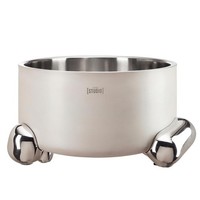 Fink Studio FlaschenküHler Ø 32 Cm Alu-Edelstahl Silber-Cremeweiß GeträNkeküHler