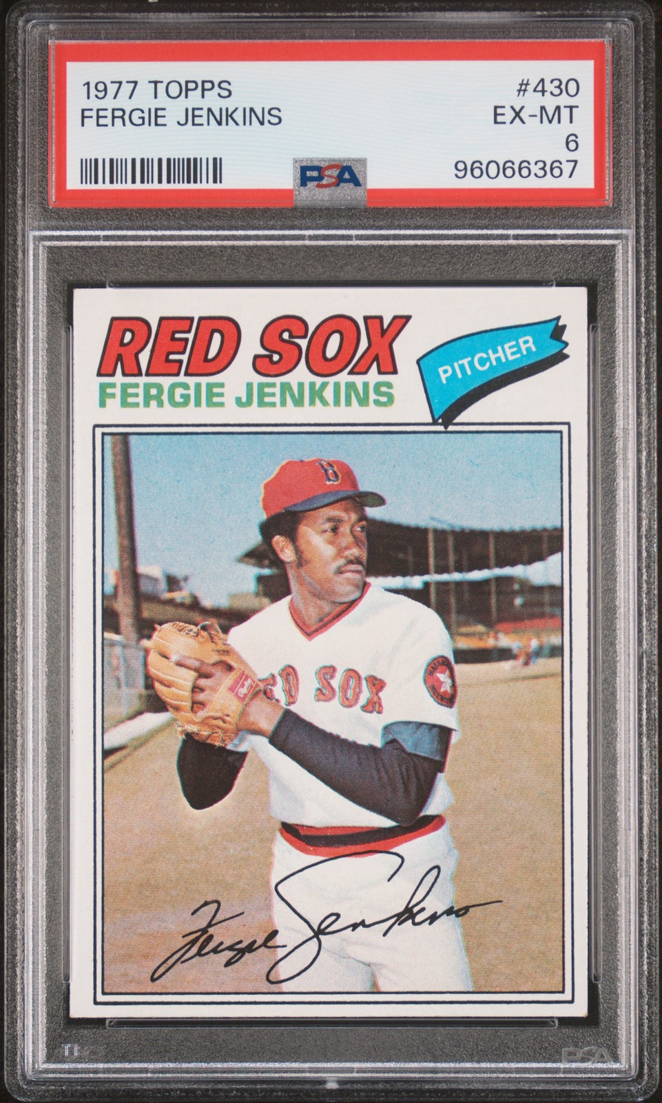 1977 TOPPS #430 FERGIE JENKINS PSA 6