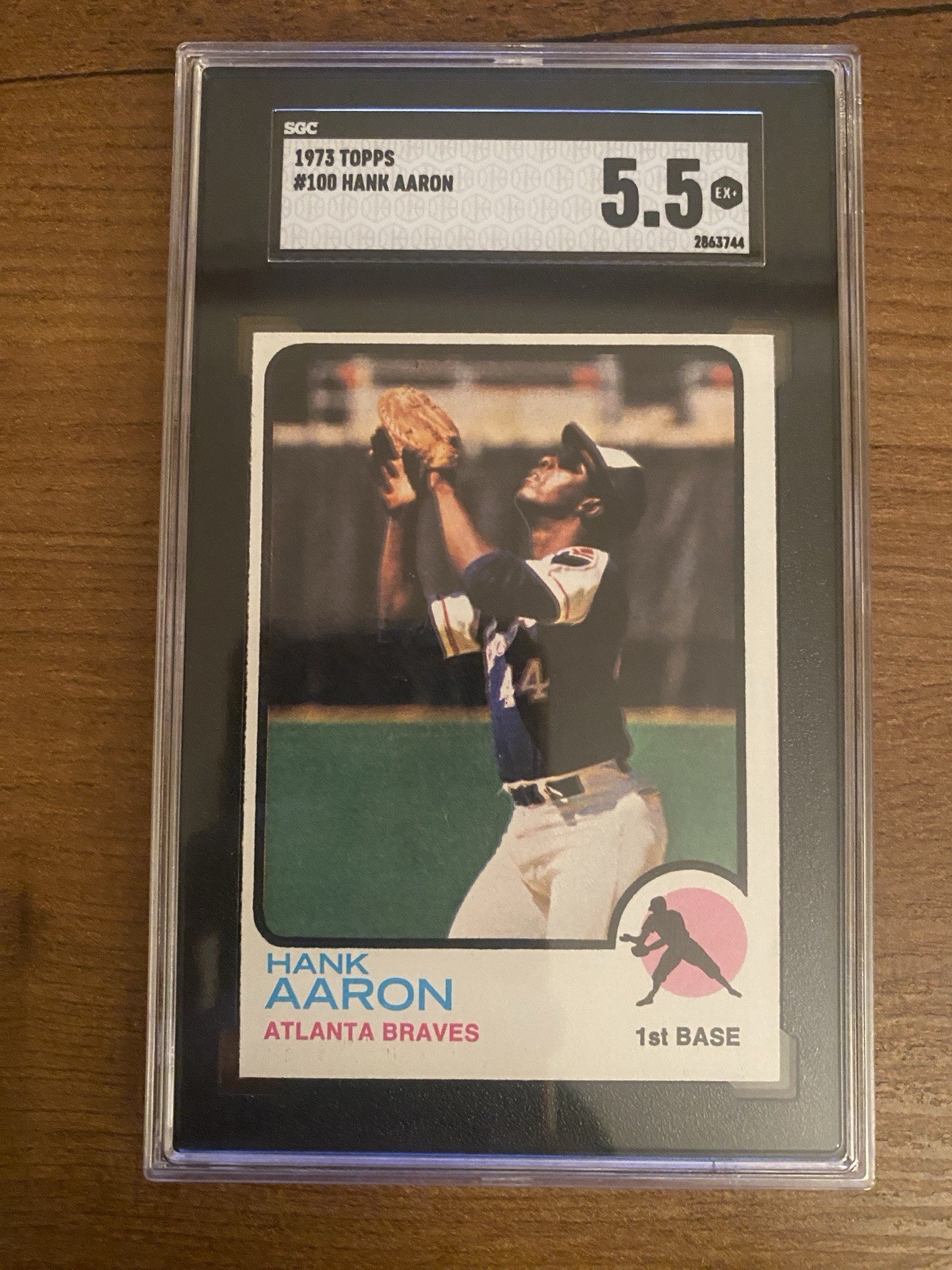 1973 Topps #100 Hank Aaron SGC 5.5 EX+