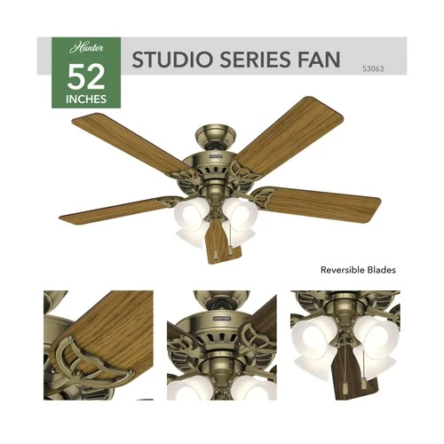 Hunter Studio Series Ceiling Fan - Thumbnail 4