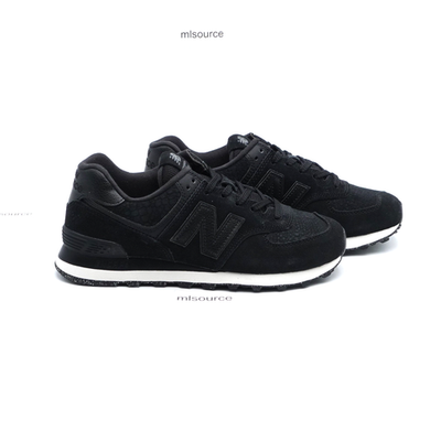 Size 8 Women's New Balance 574 Croco Embossed Suede Sneakers